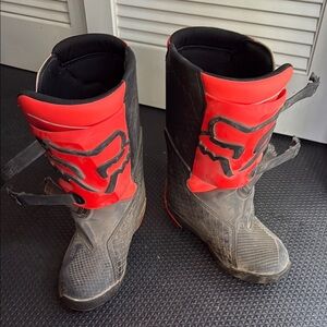 Fox racing dirtbike boots youth 5 US 🏍️🏁
